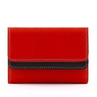 Portefeuille femme Piazza Duomo avec coffret cadeau rouge et noir L585